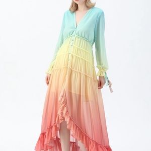 Rainbow Flowy Dress